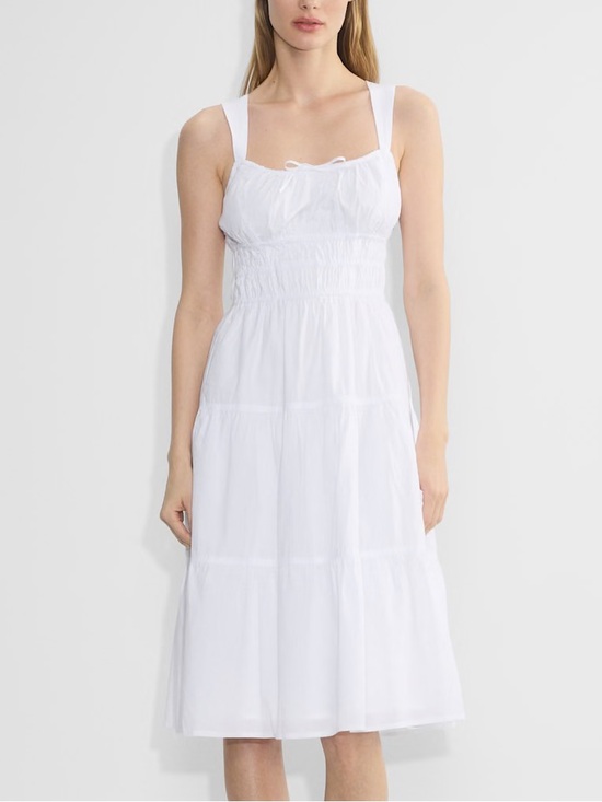 Sunday Best Dresses & Skirts - NWT Aritzia Sunday Best Martine Poplin Midi Dress White M